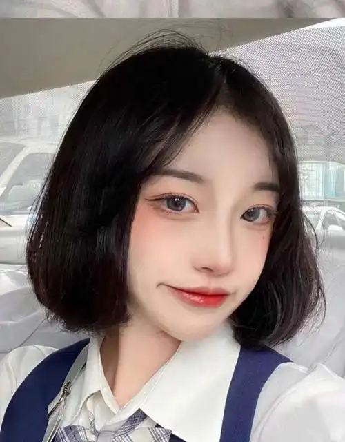 学生头短发女无刘海,适合学生的无刘海短发-图片大观-奇异网