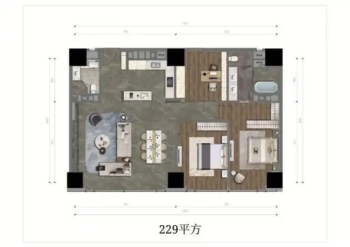 单价仅2万 ,作为遍地都是总价1000 2000 的大平层,真的非常难得,有