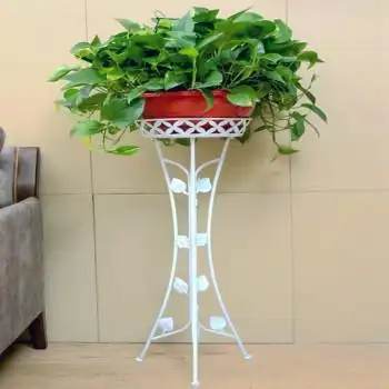 欧式铁艺多层花架绿萝吊兰阳台花架子地面客厅室内落地花盆架单层花叶