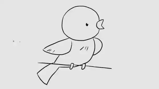 画画羽衣华丽鸣声悦耳的黄鹂鸟简笔画春天到小鸟叫幼儿亲子绘画简笔画