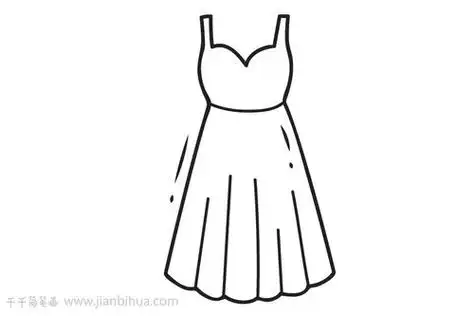 裙子简笔画简单又漂亮裙子简笔画简单又漂亮连衣裙