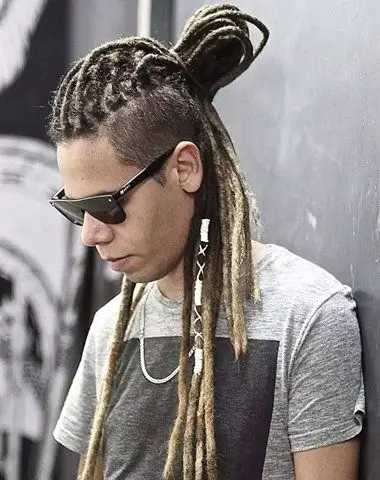 朋克简单脏辫发型 男生怎么编小辫