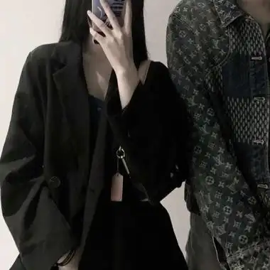 情头一男一女冷酷黑白