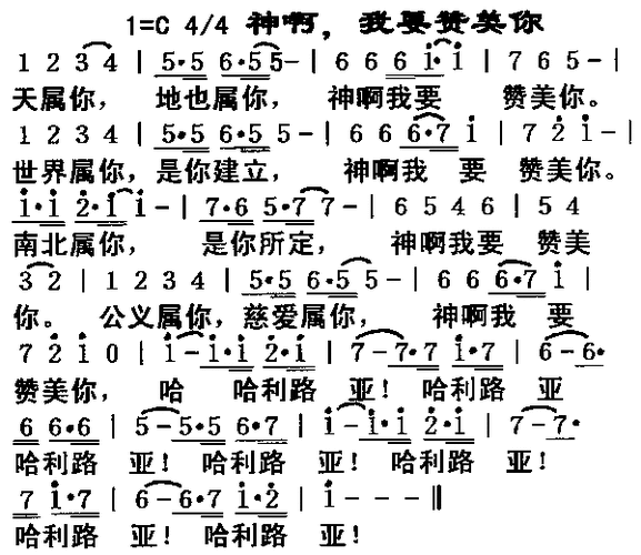 神啊,我要赞美你