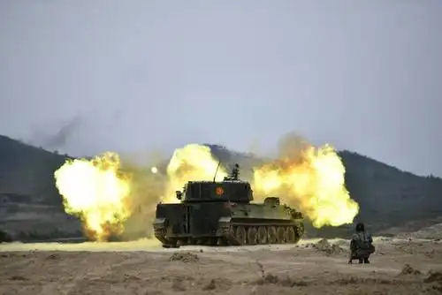 高清大图!近距离感受炮兵分队开火瞬间