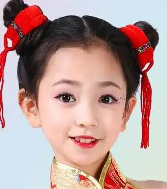 孩子跳舞丸子头怎么扎五款漂亮跳舞丸子头发型图片