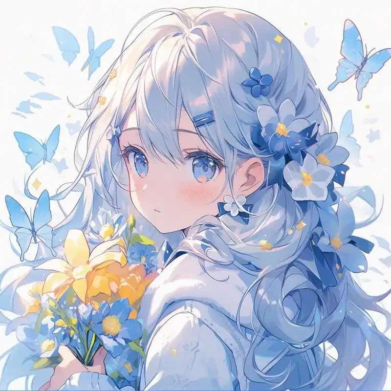 女生头像 | 蓝色系 11张             主页所有图片请勿二转,美工等