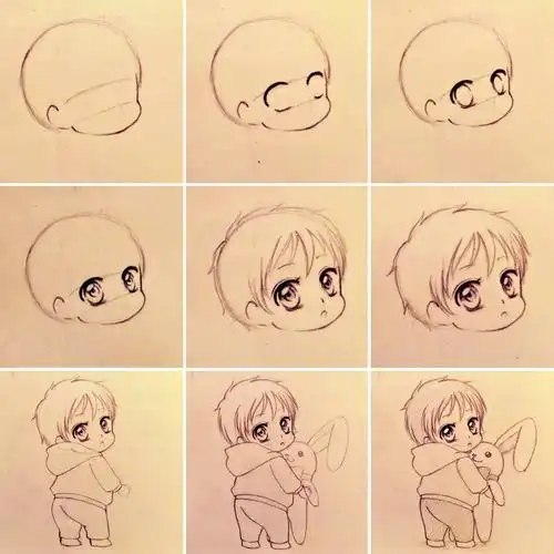 q版动漫人物绘画步骤不会的小伙伴码起来吧