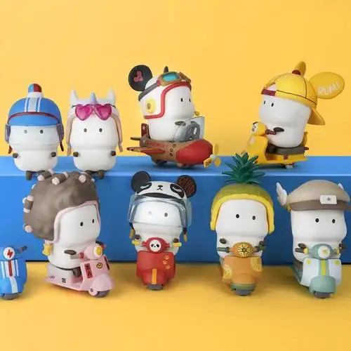 萌力星球tutu突突车盲盒野萌君系列可爱少女手办潮玩摆件生日礼物