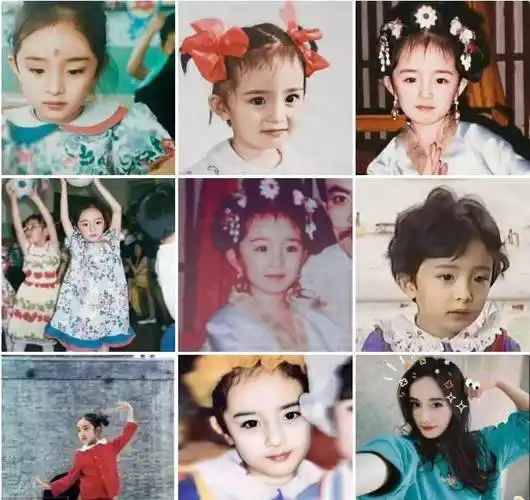 看看杨幂小时候的照片,你还会说她整过容吗?
