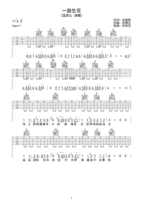 作者说明洛阳山海吉他教学  编配于:  2021-10-29 发布此谱::相关下载