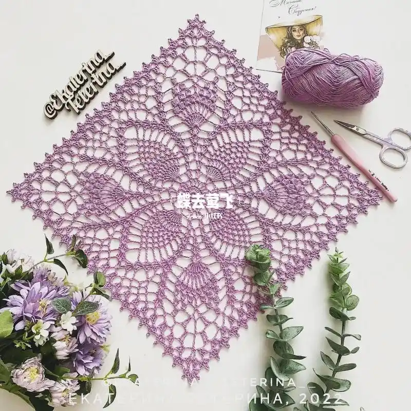 【图解】钩针手工编织 祖母格花片花样图案 #编织# #手工编织# #钩针