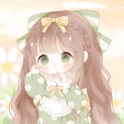 可爱卡通头像女生呆萌q版简单