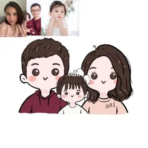 procreate卡通简笔画全家福更新_全家福_卡通_procreate_简笔画全家福