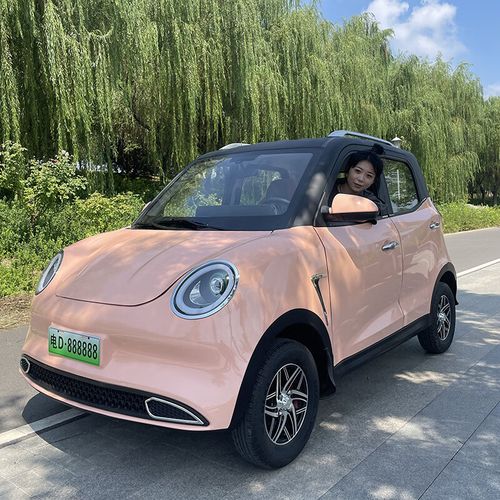 致屿新能源女士四轮电动车家用老头乐小型全封闭电轿低速代步汽车 悦