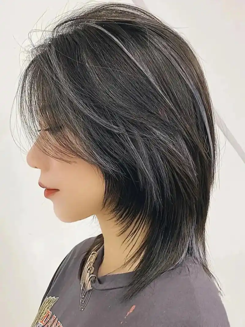 不挑脸型的狼尾鲻鱼头 谁剪谁好看. 97整体发型 - 抖音
