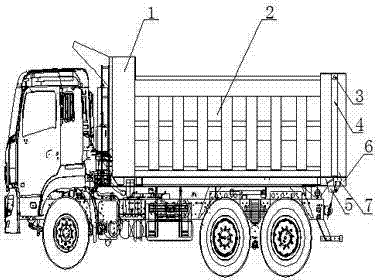 cn203666465u_具有隐藏式后锁钩的自卸车车厢有效