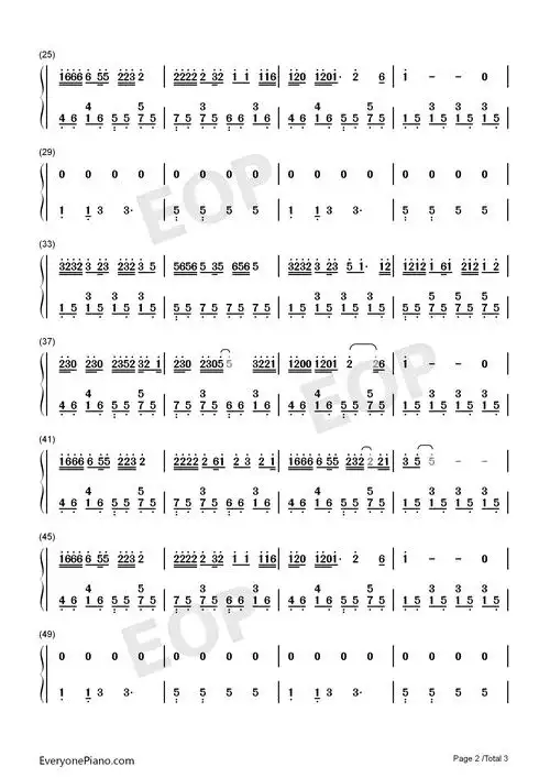 走马钢琴简谱-陈粒演唱-看谱啦