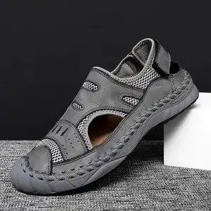 男士凉鞋休闲鞋网布图片