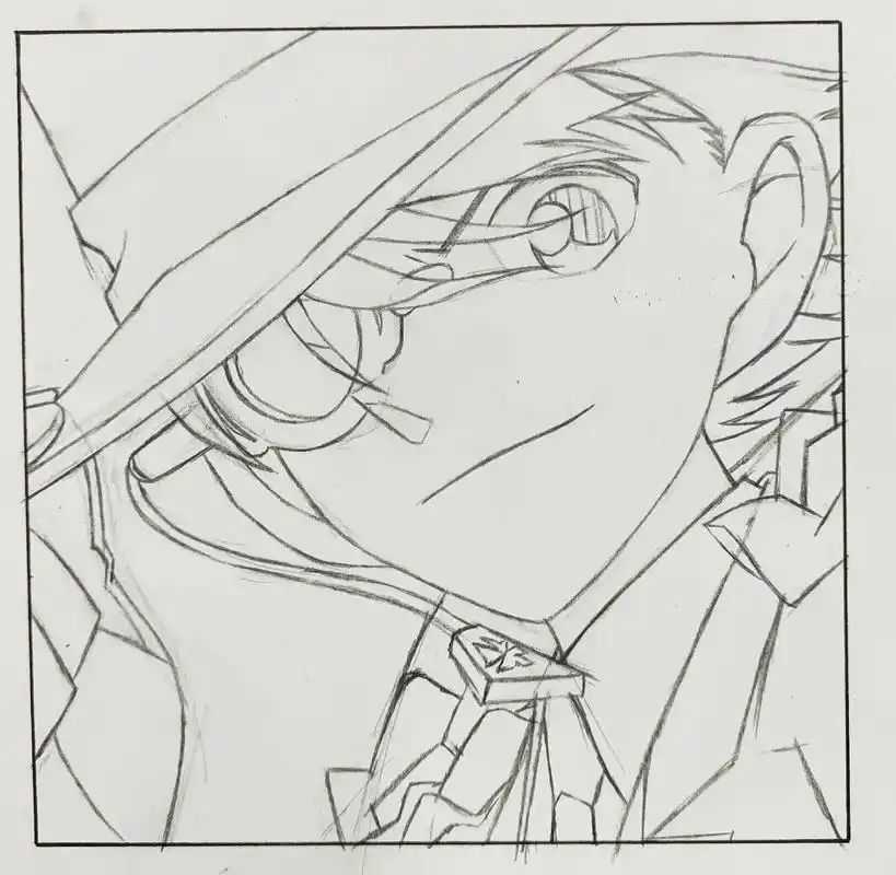 "约下魔术师"#怪盗基德#月下魔术师#手绘 - 抖音