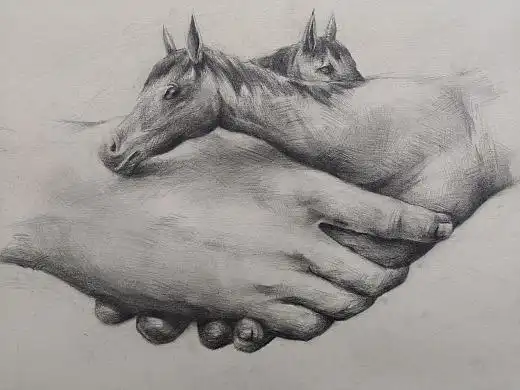 江西师范大学艺术设计考研——创意素描1年前小飞创意美术纯艺术-绘画