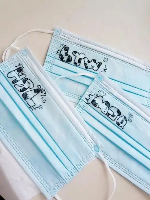 我也来打卡口罩画啦