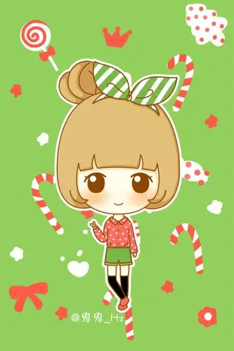 鬼小妞可爱q版插画鬼小妞