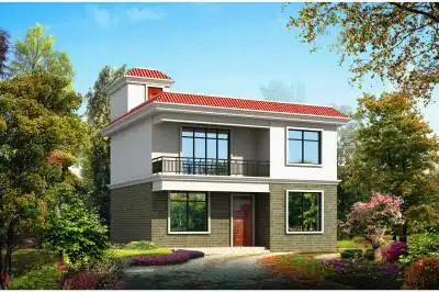 二层简单农村平顶房