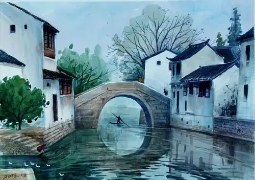 我的常州风景水彩写生作品(一)
