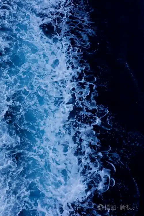 海浪宏深蓝色抽象背景墙纸高质量分辨率印刷品