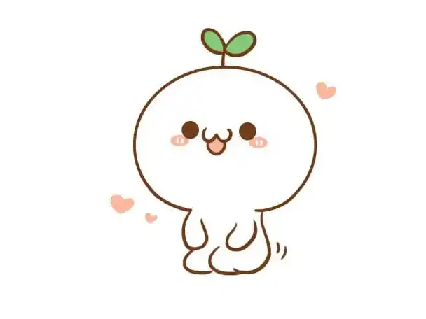 青草团子卡通简笔画 简笔画图片大全-普车都