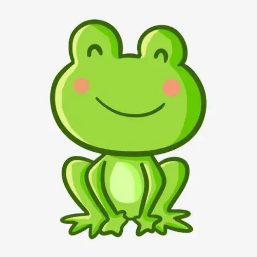 小青蛙带颜色简笔画
