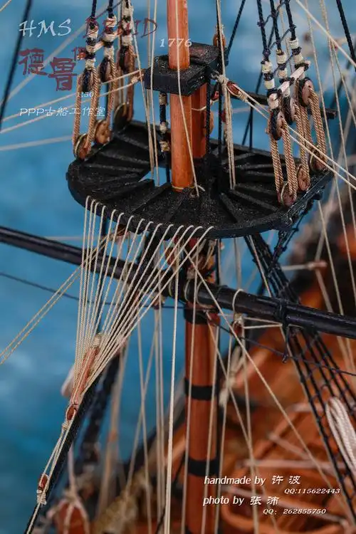 英国皇家海军德鲁伊号木质古帆船模型