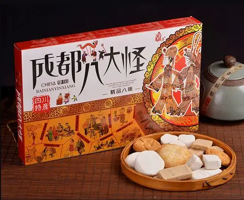 永进成都八大怪450g礼信堂四川特产特色糕点小吃风味精品八味组合年货