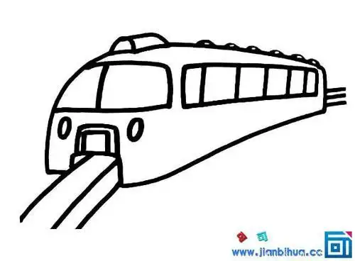 地铁简笔画超简单