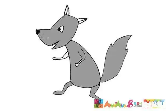 狼儿童画怎么画狼简笔画顺序狼的画法简笔画又凶残如何画嚎叫的狼简笔