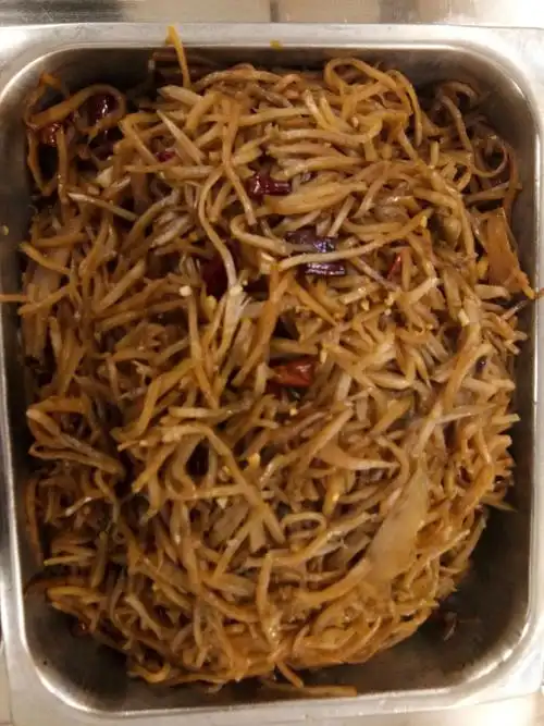 大食堂早餐菜品照片