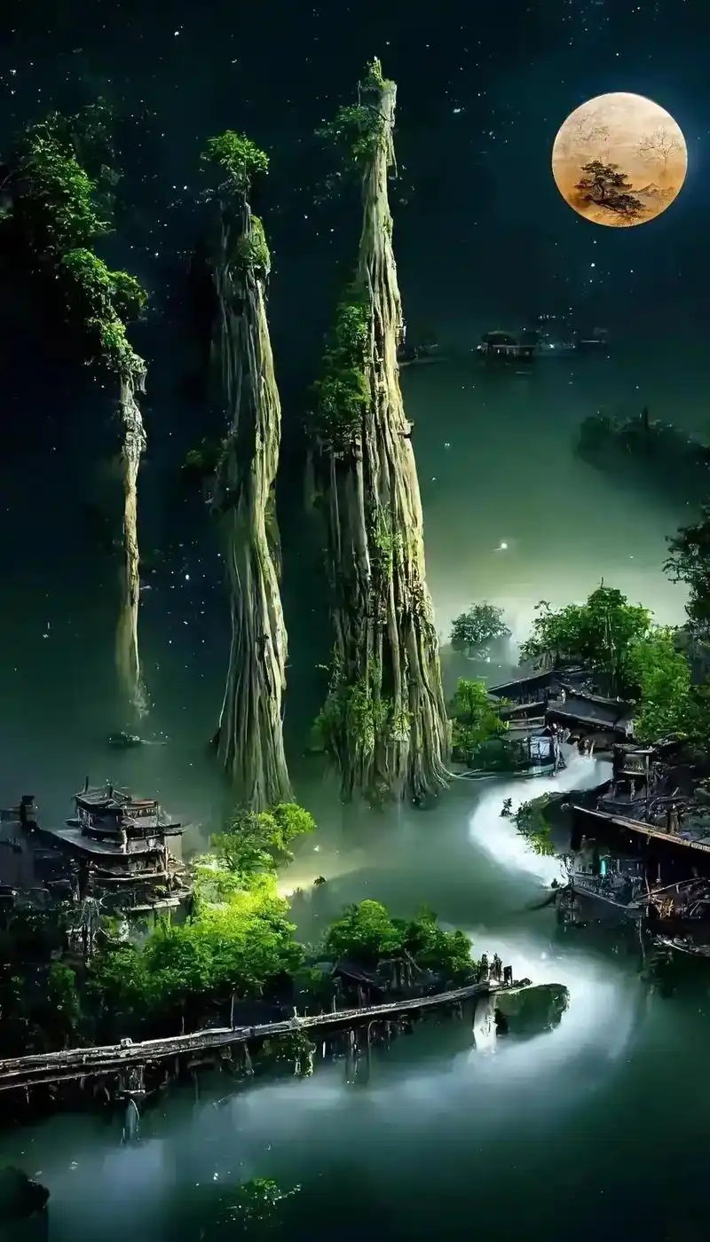 古风图片 #梵高的作品背后还藏着一幅自画像 #人间仙境美如 - 抖音