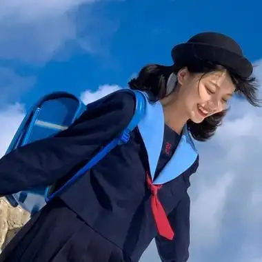 可爱学妹头像青春露脸的校园制服清纯女生头像图片