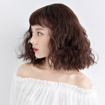 假发正品短发羊毛卷水波波纹玉米泡面头全头套整顶假发
