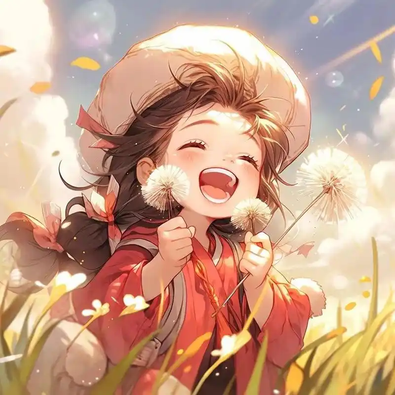 蒲公英女孩头像头像 可爱 治愈  蒲公英,无牵无挂,无欲无求,风起而行