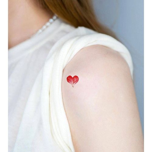 喵小姐 彩色树叶爱心小图案纹身贴 个性情侣恋人一对防水男女持久