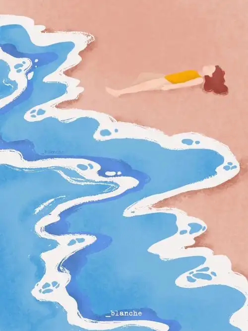 插画练习vol03海浪与夏天