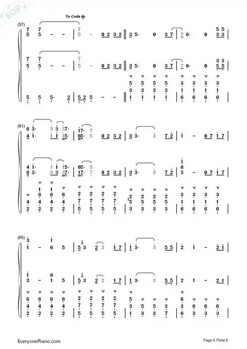 lucky钢琴简谱-jason mraz & colbie caillat演唱6