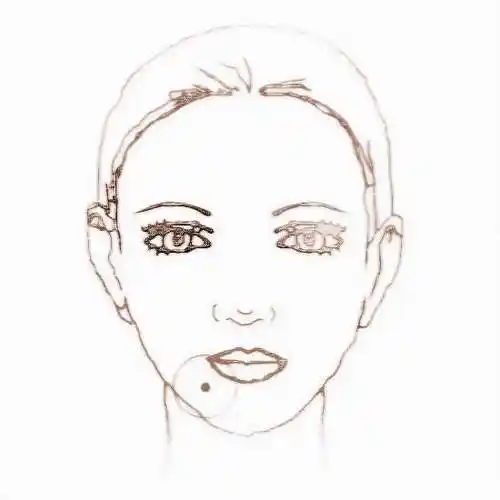 【聪明痣】   有此痣者多主生性聪明.