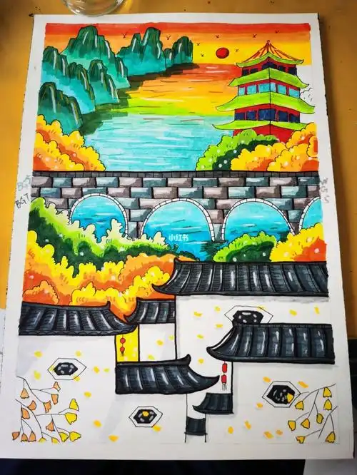 国风山水风景画