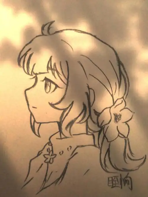 动漫侧脸过程图