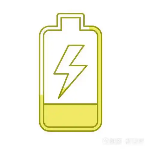 电池电量数字充电矢量图