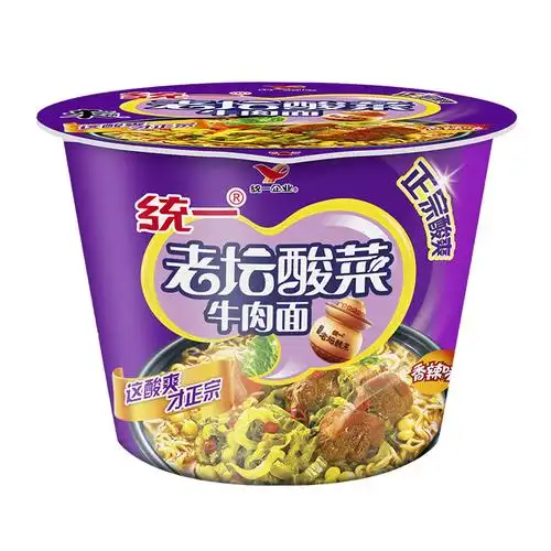 统一老坛酸菜牛肉面泡面速食方便面桶装红烧牛肉面夜宵美味参数