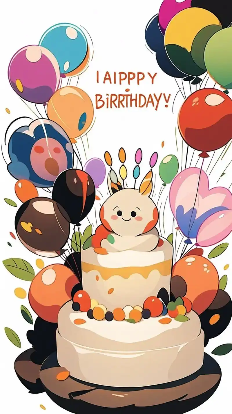 98生日快乐气球壁纸,氛围感拉满94 95哇塞,这组生日快乐气球